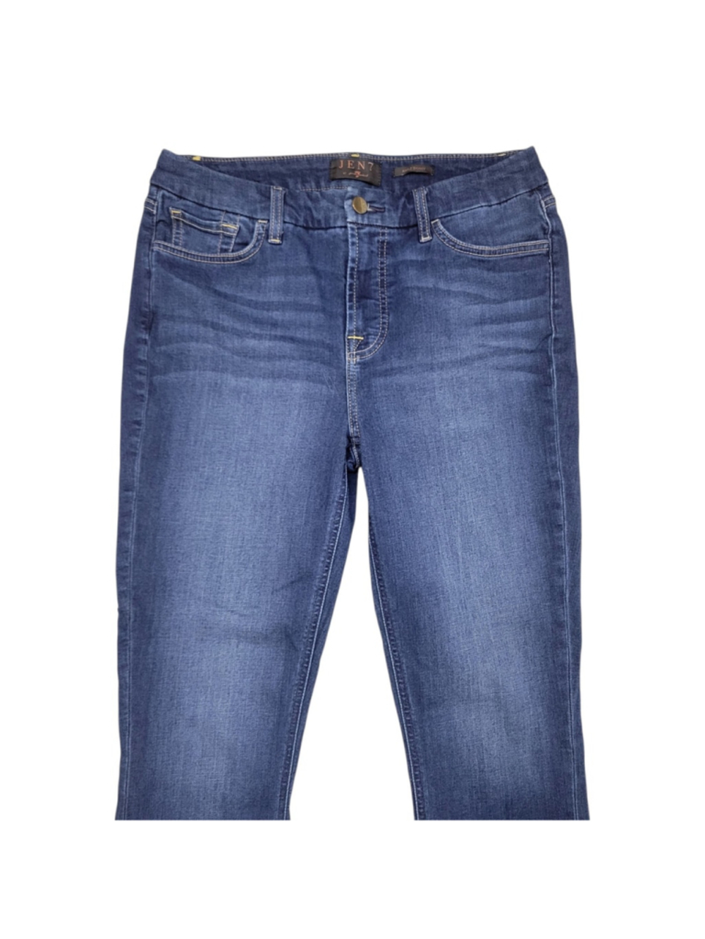 Seven For All Mankind Jen7 Women's Medium Wash Blue Ankle Skinny Jeans Size 8 - Picture 8 of 11